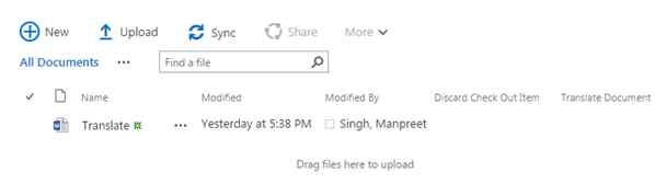 Translate Document file